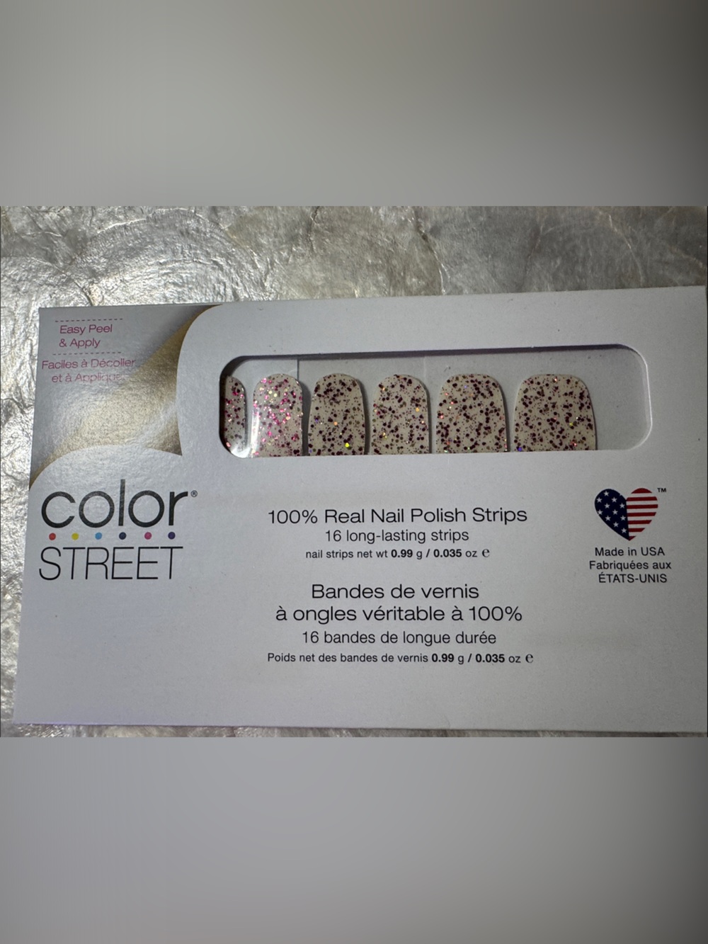 π·π Color Street Nail Polish Strips Pink Peppercorn